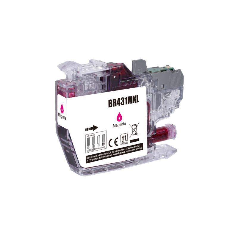 Compatible Magenta Inkjet: Substitute to Brother LC431XL LC431