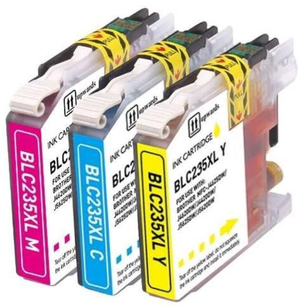 Compatible Inkjet Colour Pack: Substitute to Brother LC235XL - (1 X Cyan, 1 X Magenta, 1 X Yellow) by Items Online Ltd