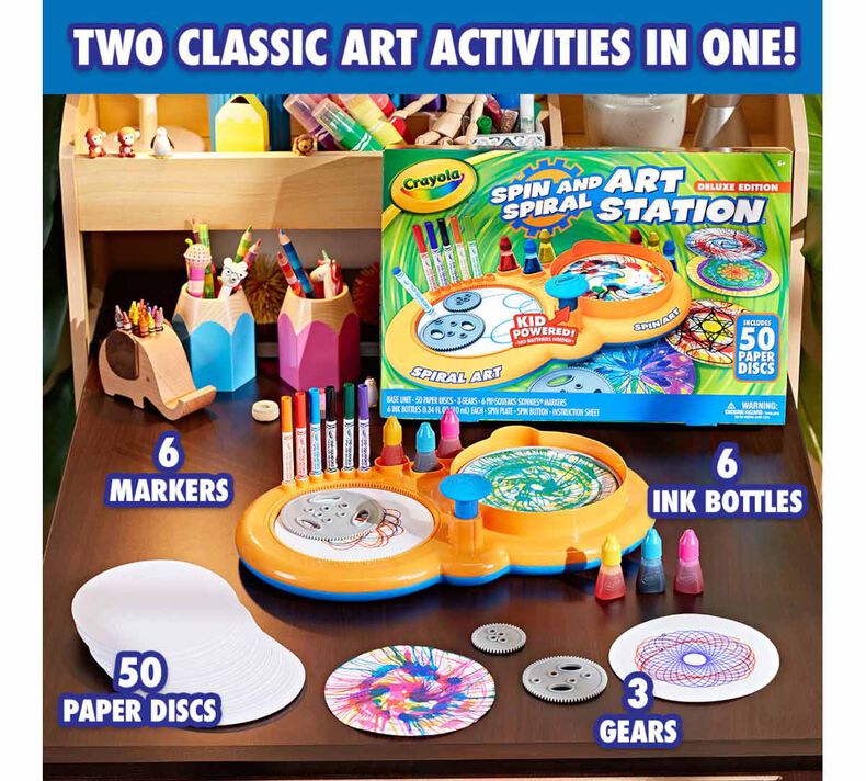 Spin and Spiral Art Station Deluxe Edition by Crayola