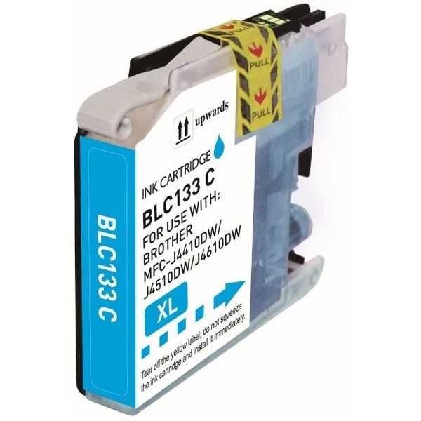 Compatible Cyan Inkjet: Substitute to Brother LC133