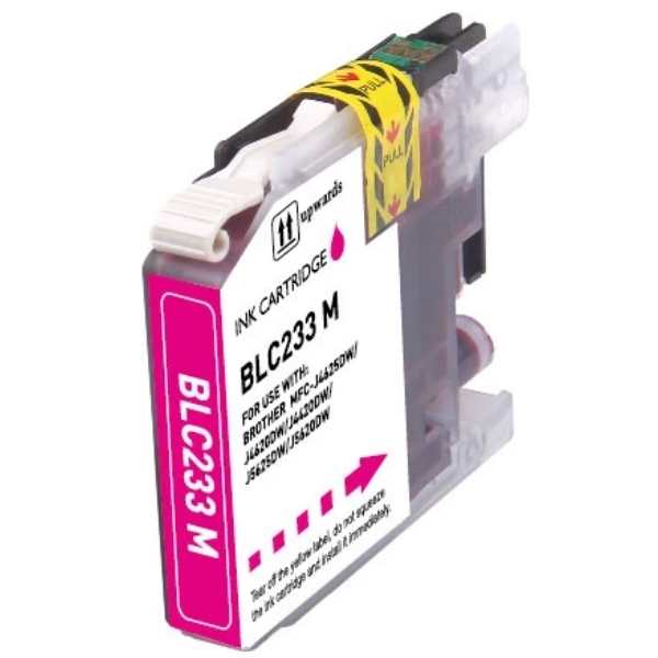 Compatible Magenta Inkjet: Substitute to Brother LC233