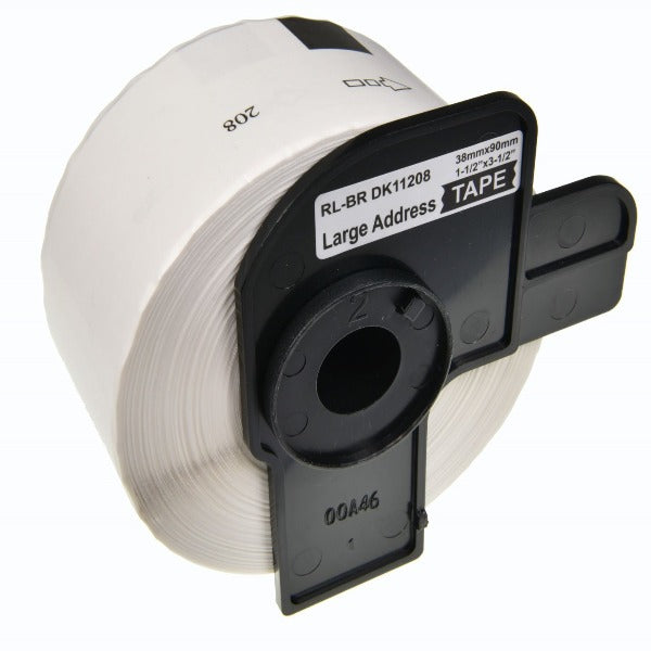 Compatible Label Roll (Black-on-White): Substitute to Brother DK11208 by Items Online Ltd