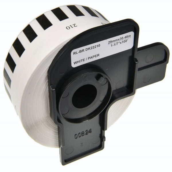 Compatible Label Roll (Black-on-White): Substitute to Brother DK22210 by Items Online Ltd