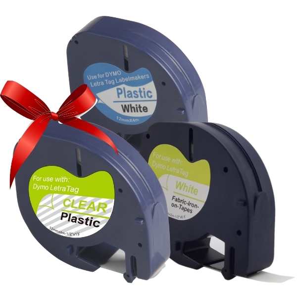 Compatible Label Tape Cassette Saver Starter Pack: Substitute to Dymo LetraTag LT Range by Items Online Ltd