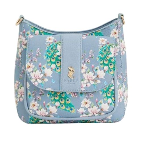 Peacock Cross Body Bag by Fable England