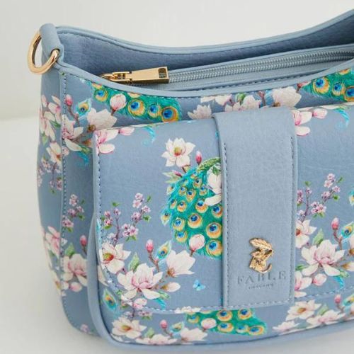 Peacock Cross Body Bag by Fable England