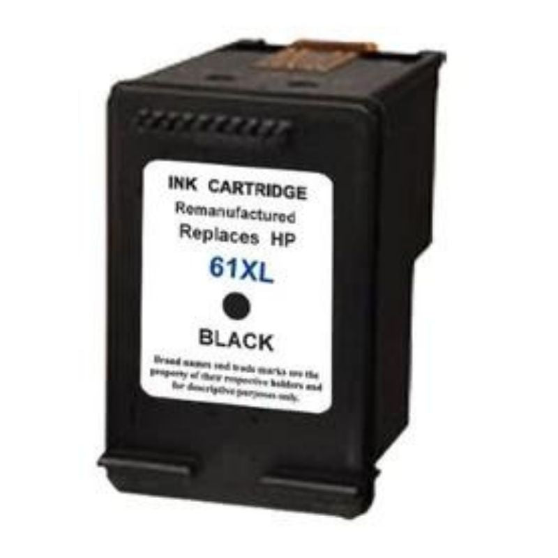 Remanufactured Black Inkjet: Substitute to HP 61XL