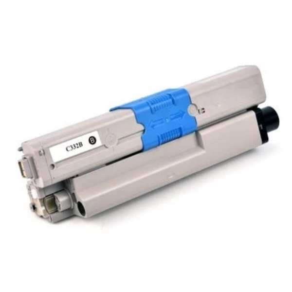 Remanufactured Black Toner Cartridge: Substitute to OKI 46508720 C332 MC363