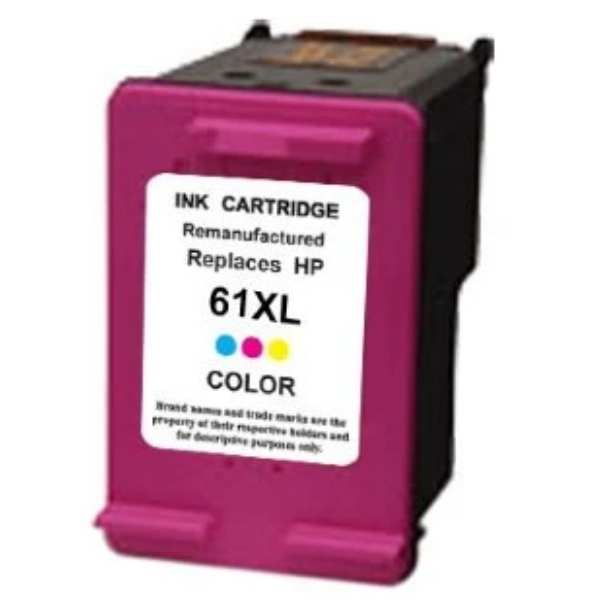 Remanufactured Colour Inkjet: Substitute to HP 61XL