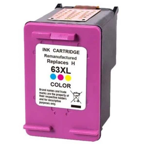 Remanufactured Colour Inkjet: Substitute to HP 63XL