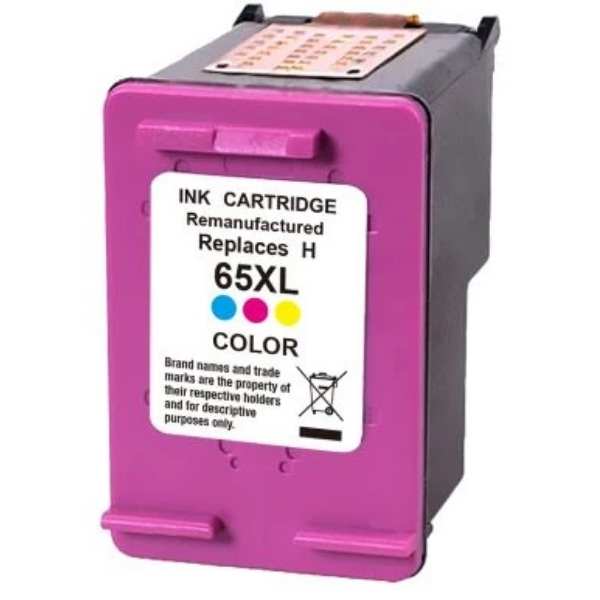 Remanufactured Colour Inkjet: Substitute to HP 65XL