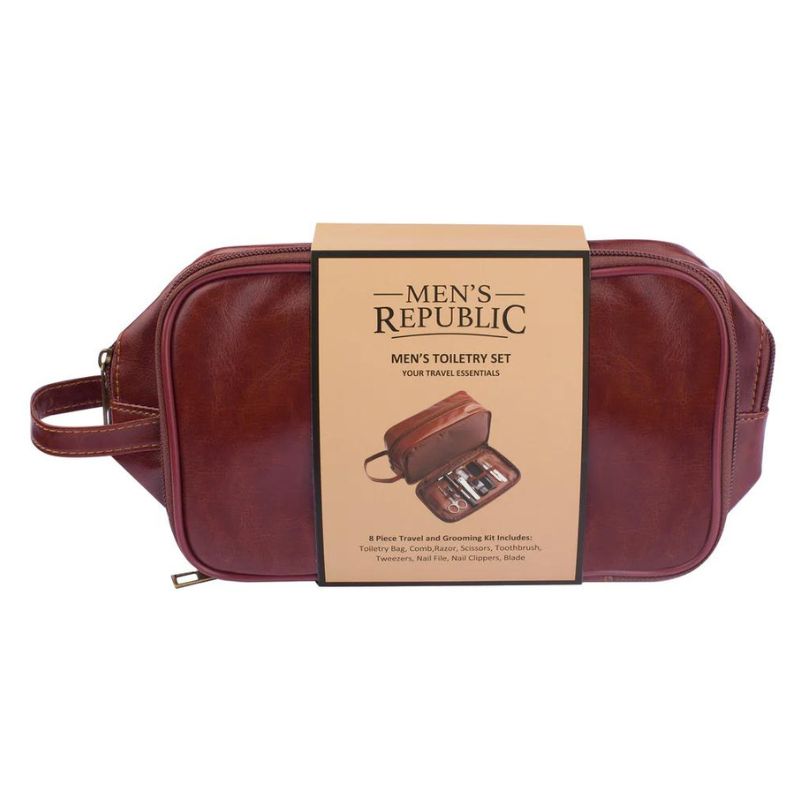 Toiletry Bag and Men's Grooming Set by Men's Republic